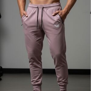 Edge Men's Size Large Joggers In A Mauve or Taupe Color Work out wear Lounge